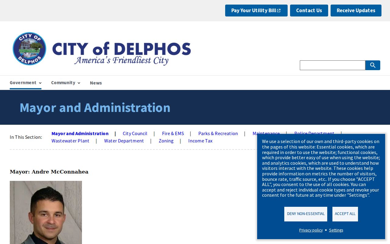 Delphos court records and city administration contact source
