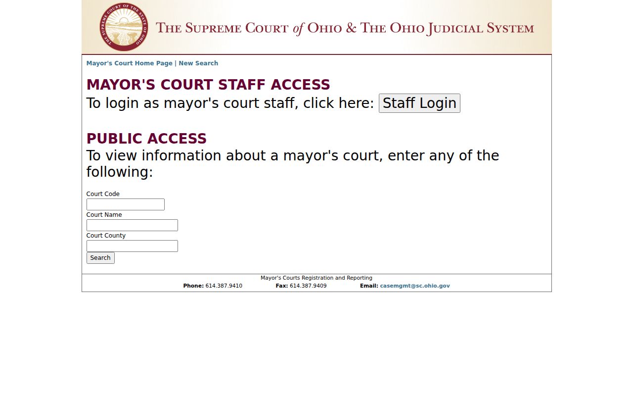 Elida court records and Ohio Mayor's Court court-information lookup