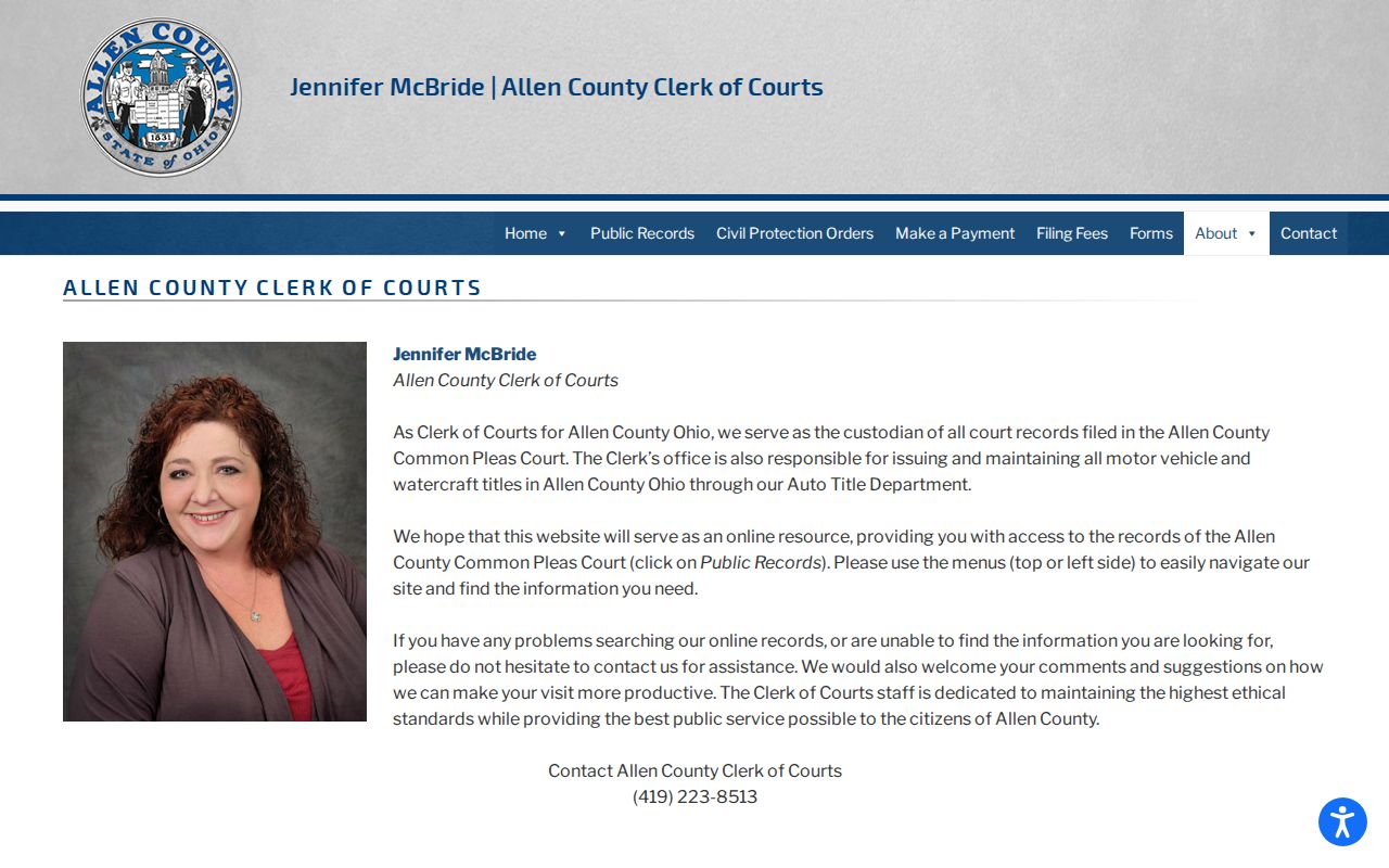 Allen County court docket Clerk of Courts record office