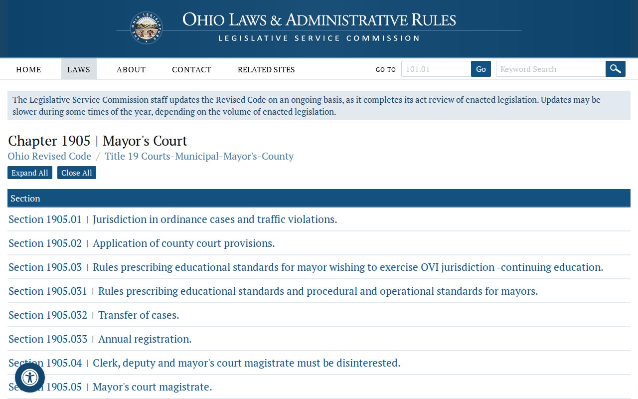 Spencerville court records and Ohio mayor's court framework